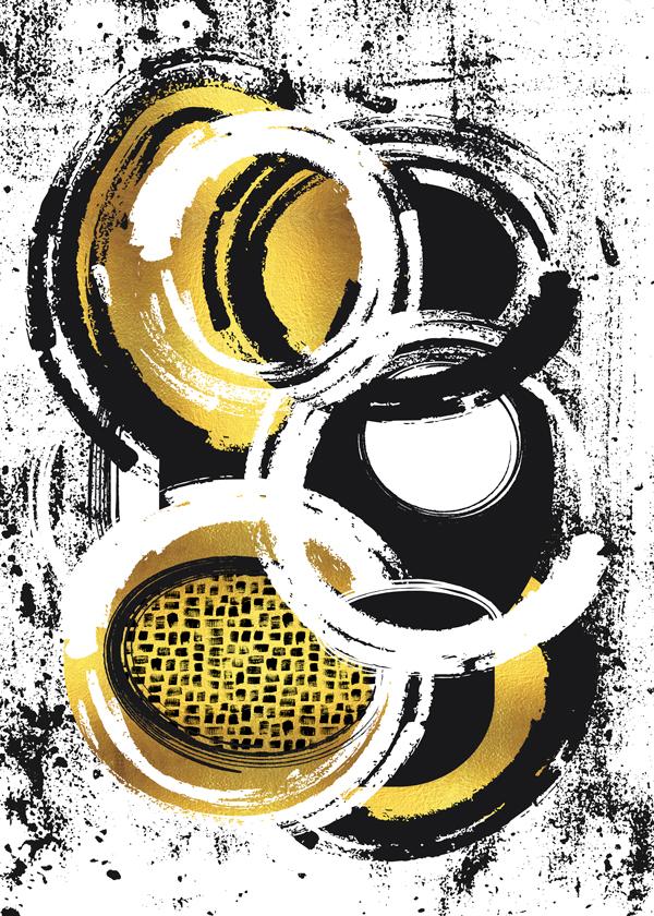 Abstract Painting No. 2 gold