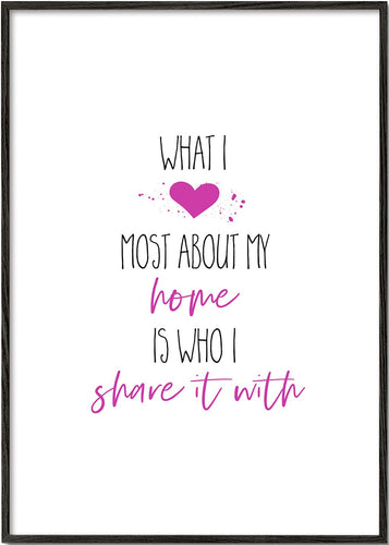 What I love most about my home | pink