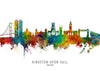 Kingston upon Hull Skyline multicolor