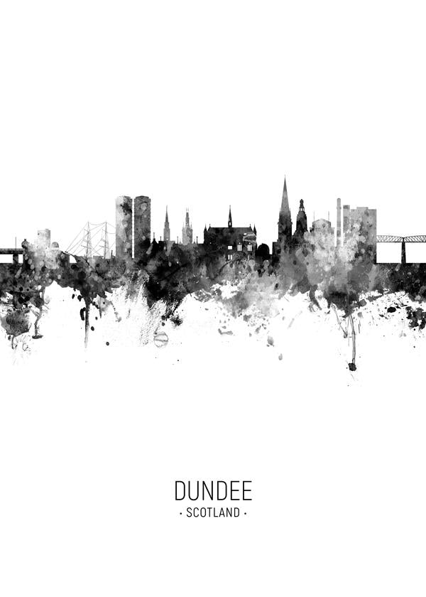 Dundee Skyline blanco y negro