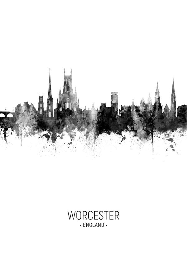 Worcester Skyline blanco y negro