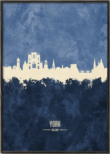 York Skyline azul