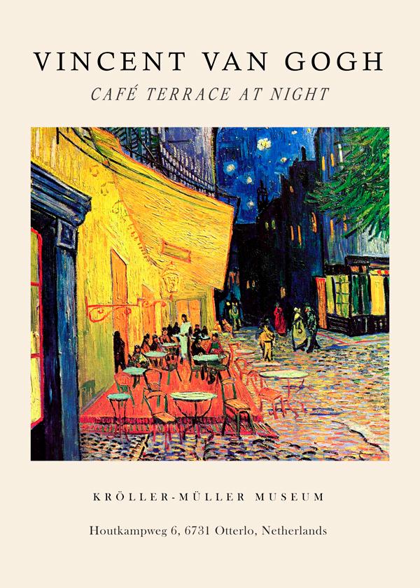 Café Terrace at Night Exhibition - Van Gogh