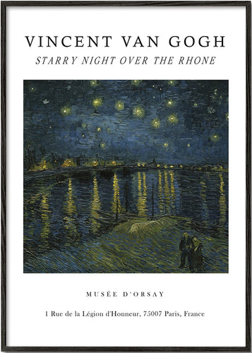 Starry Night over the Rhone Exhibition White - Van Gogh