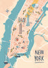 New York illustrated map