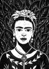 Frida Kahlo blockprint