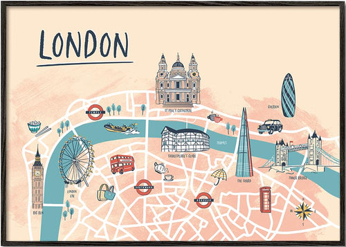 London illustrated map