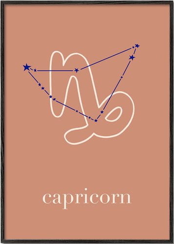 Capricorn Constellation Terracotta