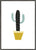 Yellow pot cactus print