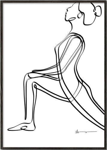 Low lunge Pose - Abstract